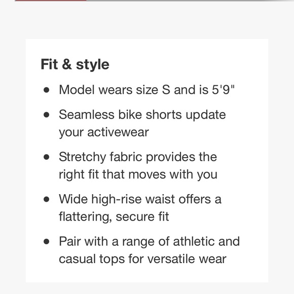 JoyLab Shorts New Joylab High Rise Ribbed Seamless Bike Shorts Hot